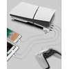 - iPega P5S008 horizontalus stovas su USB šakotuvu, skirtas PS5 Slim Baltas