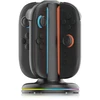 „iPega SW2052“ įkroviklio stotelė su RGB šviesa, skirta „JoyCon“ valdikliams, „Nintendo Switch 2“, juoda