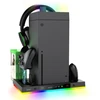 iPega XBX024S daugiafunkcis įkrovimo RGB stovas su aušinimu, skirtas XBOX (pažeista pakuotė)