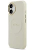 Dėklas Guess Peony Hot Stamp MagSafe skirtas Apple iPhone 17 beige