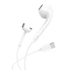 Į ausis įdedamos ausinės, laidinės Foneng T15, USB-C, 1.2 m (balta)