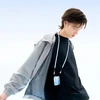 Ventiliatorius Jisulife Neck Fan 5 4500mAh Mini Fan with Lanyard - Mėlyna