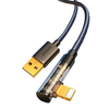 Kampinis kabelis prie USB-A / Lightning / 1.2 m Joyroom S-UL012A6 (juodas)
