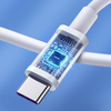 Joyroom greitas įkrovimas USB – USB tipo C laidas Greito įkrovimo maitinimo tiekimas 5 A 45 W 1 m baltas (S-1050M7)