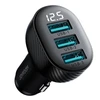 Automobilinis įkroviklis Joyroom JR-CCD03 3xUSB-A 17W juodas