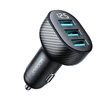 Automobilinis įkroviklis Joyroom JR-CCD03 3xUSB-A 17W juodas