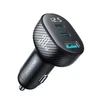 Automobilinis įkroviklis Joyroom JR-CCD04 2xUSB-C/USB-A 30W juodas