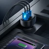 Automobilinis įkroviklis Joyroom JR-CCD04 2xUSB-C/USB-A 30W juodas