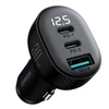 Automobilinis įkroviklis Joyroom JR-CCD04 2xUSB-C/USB-A 30W juodas