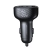 Automobilinis įkroviklis Joyroom JR-CCD04 2xUSB-C/USB-A 30W juodas