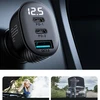 Automobilinis įkroviklis Joyroom JR-CCD04 2xUSB-C/USB-A 30W juodas