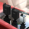 Joyroom JR-CCL05 30W 4-in-1 Car Charger su 2 Built-in Retractable kabeliss – pilkos spalvos