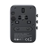 Universalus kelioninis įkroviklis Joyroom JR-TCW01 15W 3xUSB-A/USB-C juodas