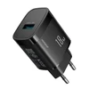Joyroom JR-TF4 18W wall charger with 3A USB-A - USB-C 1m cable - juodas