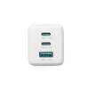 Joyroom JR-TG10 65W GaN 2x USB-C + USB-A sieninis įkroviklis su 100W USB-C - USB-C 1,2 m laidu - baltas