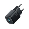 Joyroom JR-TG7 33W USB-A + USB-C sieninis įkroviklis – juodas