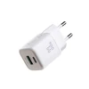 Joyroom JR-TG7 33W USB-A + USB-C sieninis įkroviklis – baltas