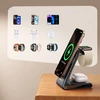 Joyroom JR-W15 belaidis įkroviklis 3 in 1 Charging Station su MagSafe – juodos spalvos