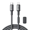 USB kabelis Joyroom SA-50 USB-C to Lightning 30W 1.2m tamsiai pilkas