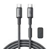 USB kabelis Joyroom SA-50 USB-C to USB-C 60W 1.2m tamsiai pilkas
