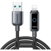 Kabelis Joyroom S-A55 StarFlight 3A USB-A – Lightning 1.2m – juodos spalvos