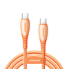 Joyroom S-A59 Vibrant Series 60W USB-C - USB-C Cable 1.2m - Oranžinis