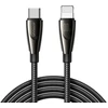 Joyroom SA31-CL3 duomenų perdavimo ir įkrovimo kabelis | USB-C į Lightning | 30W | 1,2 m | juodas