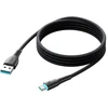 Joyroom Starry serijos SA32-AC6 duomenų perdavimo ir įkrovimo kabelis | USB-A į USB-C | 100W | 1m | juodas