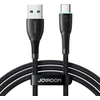 Joyroom Starry serijos SA32-AC6 duomenų perdavimo ir įkrovimo kabelis | USB-A į USB-C | 100W | 1m | juodas