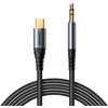 Joyroom stereo garso laidas AUX 3,5 mm mini lizdas - USB-C telefonui 1,2 m juodas (SY-A07)