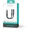 Joyroom SY-C02 2in1 DAC adapter USB-C to USB-C | 3.5 mm mini jack - juodas