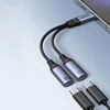Joyroom SY-C03 USB-C to 2x USB-C 2in1 DAC adapter - juodas