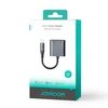 Du viename garso adapteris Joyroom SY-L01 Lightning iki 3.5 mm + Lightning (juodas)