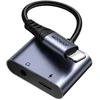 Joyroom SY-L01 Lightning to Lightning | 3.5 mm mini jack DAC adapter 2in1 - juodas