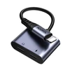 Du viename garso adapteris Joyroom SY-L02 Lightning į dvigubą žaibą (juodas)