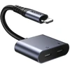 Joyroom SY-L02 Lightning to 2x Lightning DAC adapter 2in1 - juodas