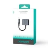 Du viename garso adapteris Joyroom SY-L02 Lightning į dvigubą žaibą (juodas)