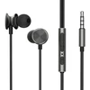 Joyroom su laidu Series JR-EW03 laidiniai ausinės su mikrofonu - tamsiai pilka