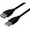 Kabelis Brackton USB Male - USB Female 2.0m Juodas