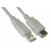 Kabelis Brackton USB Male - USB Female 2m Baltas