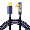USB-C žaibo kampo kabelis 20 W 1.2 m Joyroom S-CL020A6 (mėlyna)