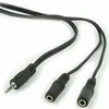 Kabelis Gembird Jack 3.5mm - Jack 3.5mm x2 5m juoda (CCA-415)