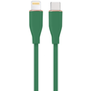 Kabelis Gembird Premium silicio 8 kontaktų kištukas - USB Type-C kištukas 1.5m žalias