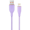 Kabelis Gembird Premium silicio USB-A kištukas - 8 kontaktų kištukas 1.5m violetinis