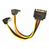 GEMBIRD CC-SATAM2F-02 Gembird kabelio maitinimo SATA 15 kontaktų -> 2x SATA HDD (kampinės jungtys)
