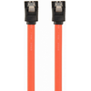 GEMBIRD CC-SATAM-DATA-0.1M Serial ATA III 10cm Data Cable metal clips red