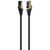 GEMBIRD PP8-LSZHCU-BK-3M S/FTP Kat. 8 LSZH patch laidas juodas 3m