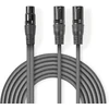 Kabelis Nedis XLR - XLR 1.5m pilka (COTH15020GY15)