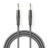 Nedis Stereo Audio kabelis jack 6.35 mm (M) - jack 6.35 mm (M) 3.00 m tmavě pilka