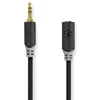Nedis Stereo Audio kabelis jack 3.5 mm (M) - jack 3.5 mm (F) 3.00 m juoda